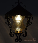 rustykalna lampa do holu