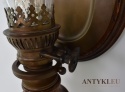 Starodawny kinkiet rustykalny w stylu retro vintage. Antyki lampki.