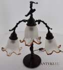 rustykalne lampy na stolik