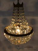 lampy kryształowe z antykwariatu