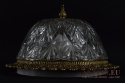 Zjawiskowy plafon pałacowy z kryształowym kloszem. Lampy vintage retro.