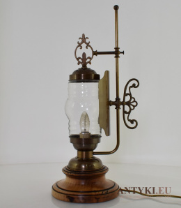 XL! DUŻA bajkowa lampa stołowa w rustykalnym stylu. Lampy retro vintage.