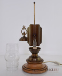 rustykalna lampa stołowa cottage core