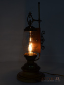 rustykalna lampa stołowa vintage