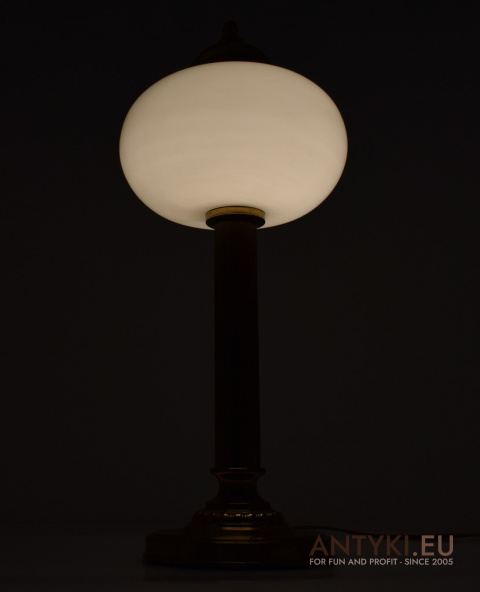unikatowa gabinetowa lampa mosiężna