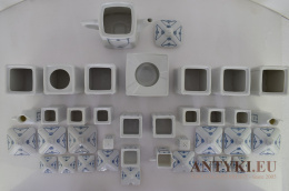 Zabytkowy zestaw naczynek kuchennych porcelanowych - Preuss Dorz