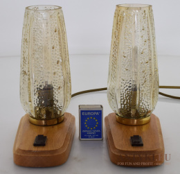 2 purystyczne lampki w wiejskim góralskim stylu