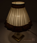 retro lampa stołowa z abażurem