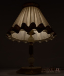 lampa stołowa z abażurem vintage