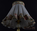 lampa stołowa z abażurem wiktoriańska