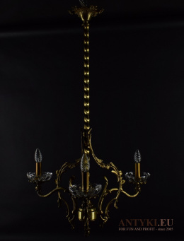 XL! Lampa sufitowa do zamku - oświetlenie antyczne do pałacowegoganku