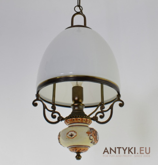 Rustykalna elegancka lampa wisząca do stylowej bogatej aranżacji wnętrz