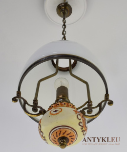 Rustykalna elegancka lampa wisząca do stylowej bogatej aranżacji wnętrz