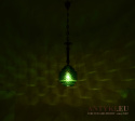 lampa sufitowa z zielonym kloszem
