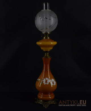 XXL! Wysoka lampa naftowa z czasow przedwojennych - lata 1900