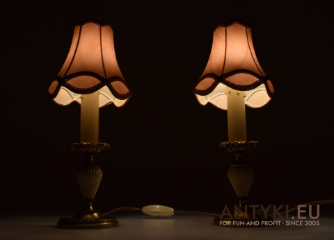 vintage lampki stołowe
