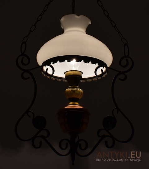 ręcznie kuta lampa wisząca