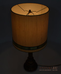 stylowa lampa mosiężna z abażurem antyk