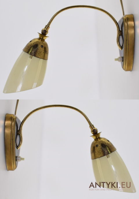 rasowe lampy ścienne vintage