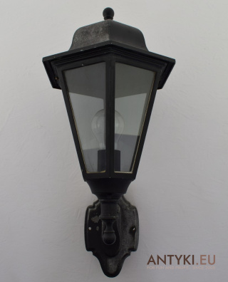 XL! Vintage kinkiet na ganek. Stara zewnętrzna lampa latarnia na kamienice.