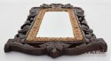 Eklektyczne unikatowe lustro z herbem 2 lwów lusterko dworskie pałacowe antyki