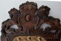 Eklektyczne unikatowe lustro z herbem 2 lwów lusterko dworskie pałacowe antyki