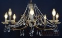 Fenomenalny żyrandol kryształowy w kształcie gwiazdy lampa salonowa ekskluzywna