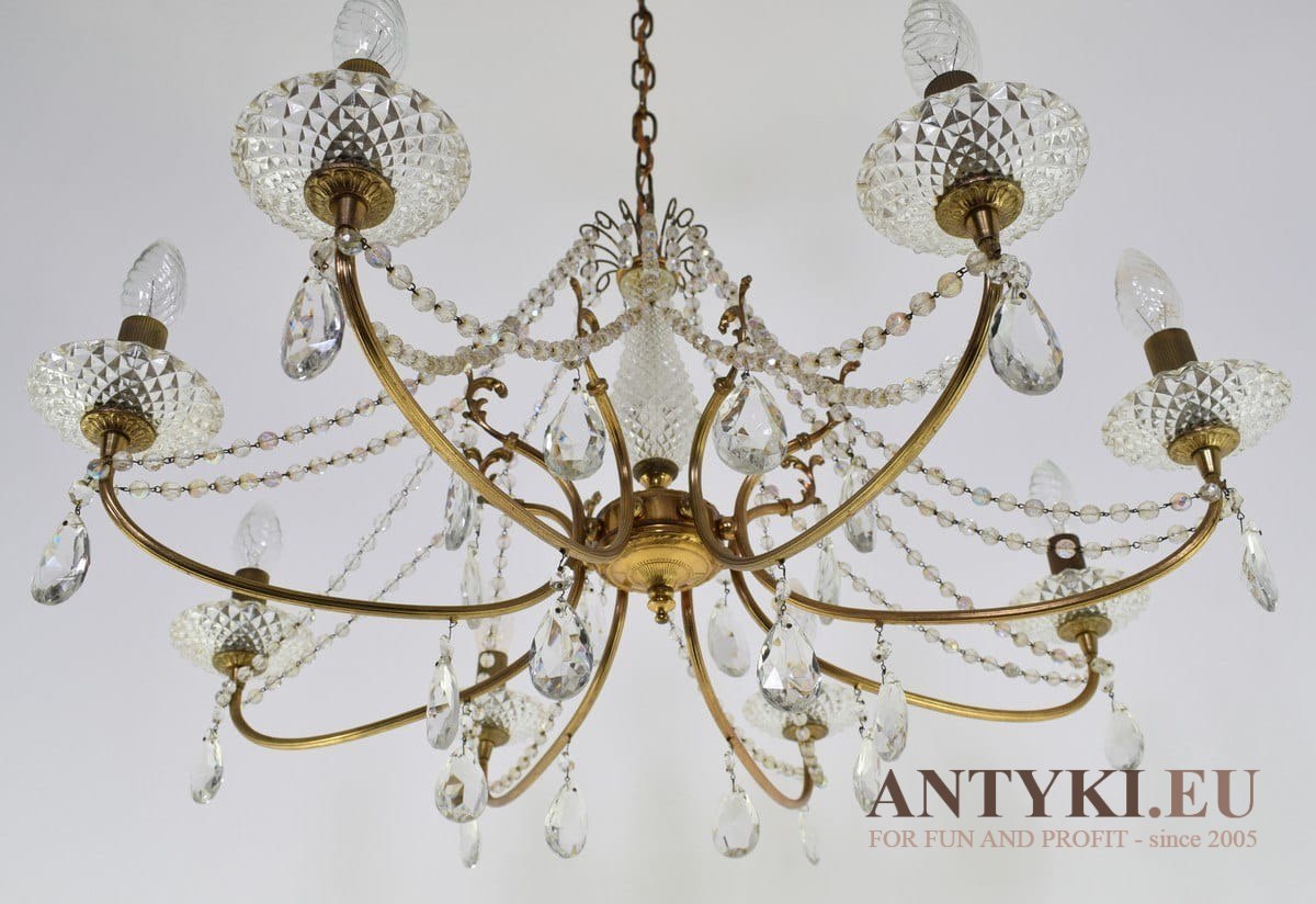 Fenomenalny żyrandol kryształowy w kształcie gwiazdy lampa salonowa ekskluzywna