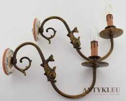 Góralskie kinkiety rustykalne lampki ścienne do góralskiej chaty rustykalnej