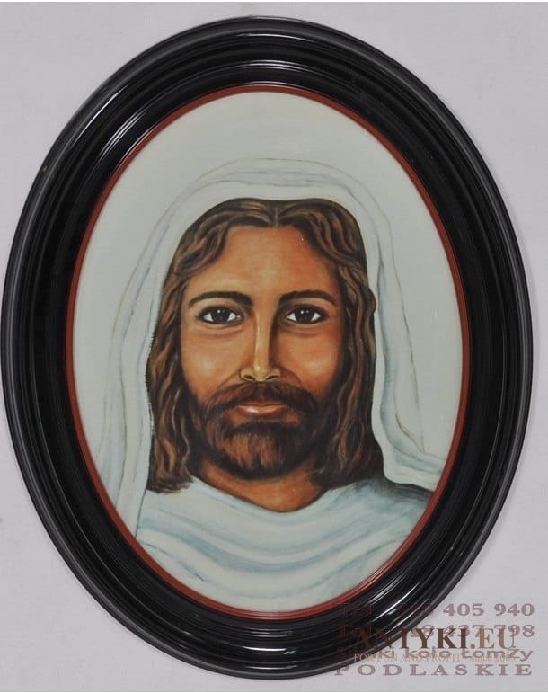 Jezus Chrystus owalny obraz na ścianę