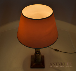 XL! DUŻA Lampa stołowa onyksowa w stylu retro vintage. Antyki lampy.