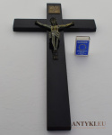 antykwariat czarny krzyż z jezusem chrystusem