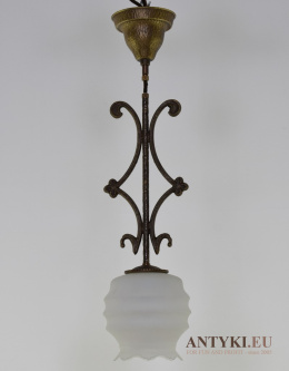 Niemiecka lampa wisząca z kloszem - Berliner Messinglampen GmbH