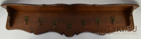 XXL! 161 cm szerokie wieszaki antyczne z litego drewna - meble vintage