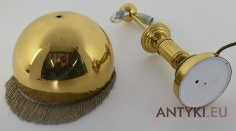 Elegancka Francuska Lampa Vintage z Mosiądzu - Oświetlenie Antyczne