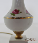 Para antycznych francuskich lamp stołowych z porcelany firmy CRISTEL