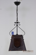 Retro wisząca lampa miedziana w rustykalnym stylu do kuchni baru knajpy