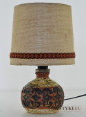 Rustyk / retro - stylowa nostalgioczna lampka na stolik z dawnych lat