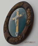 Zabytkowy Krucyfiks Barokowy W Ramach Pod Szkłem - Początek XX wieku