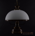 XL! DUŻA! Mosiężna Lampa Punktowa nad Stół – Elegancja Światła Vintage