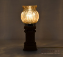 Elegancja i Tradycja – Rustykalna Ceramiczna Lampa Stołowa z Francji