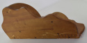 Stara drewniana szafka rogowa z 2 półeczkami - narożna półka