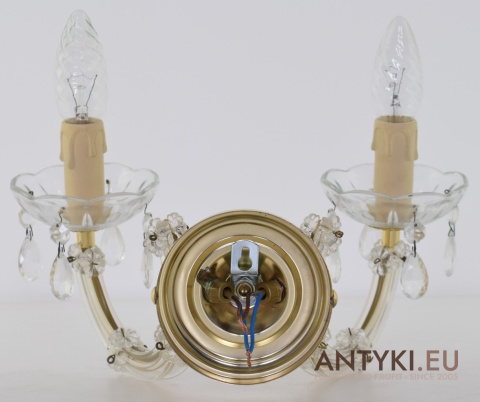 Stylowy elegancki kinkiet kryształowy Maria Teresa - Luksusowe lampy