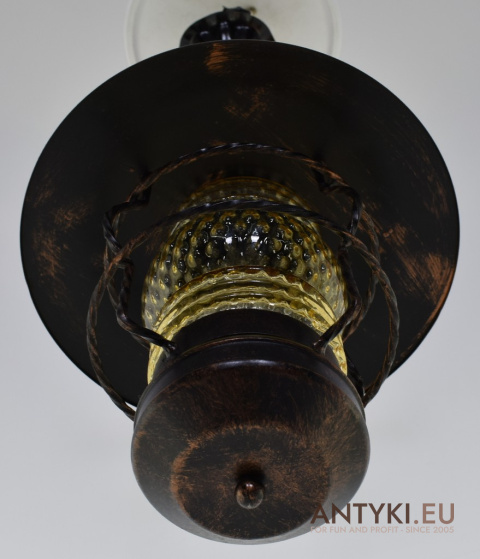 Urokliwa Rustykalna Lampa Wisząca z Końca XX Wieku - Oświetlenie Retro