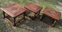 Vintage stoliki drewniane kawowe w stylu Biedermeier Eric MARJOLET
