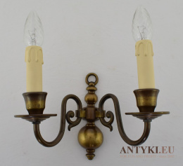 100% lampy Vintage - Elegancki Kinkiet w Starym Stylu - Antyczne Oświetlenie