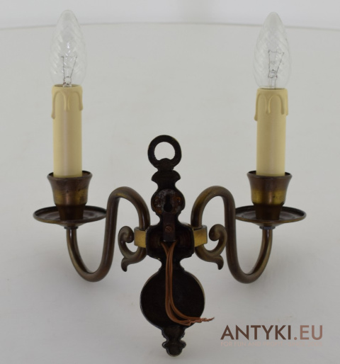 100% lampy Vintage - Elegancki Kinkiet w Starym Stylu - Antyczne Oświetlenie