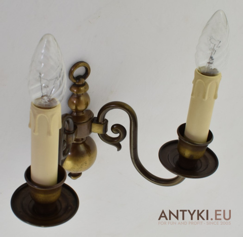 100% lampy Vintage - Elegancki Kinkiet w Starym Stylu - Antyczne Oświetlenie