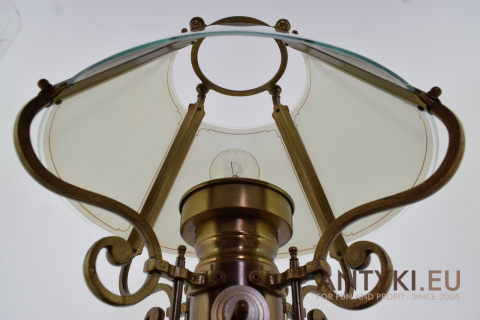 XXL Unikatowa Lampa na Biurko lub Stolik - Klejnot w Kolekcji Antyków