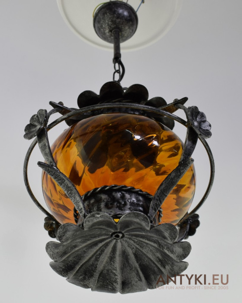 Unikatowa Lampa Sufitowa w Stylu Rustykalnym z Francji